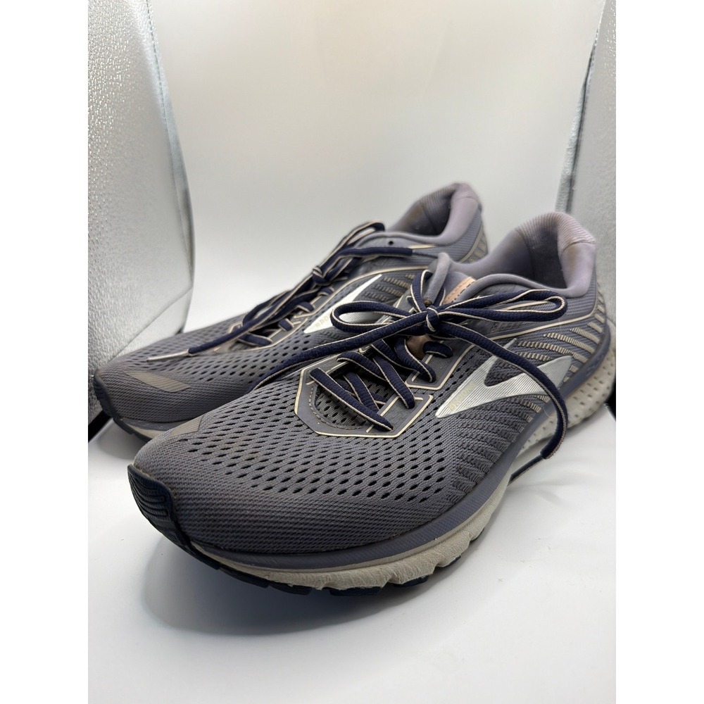 Brooks Ghost 12 Women's Size 10.5 B Running Shoes Granite Peacoat Peach Walk